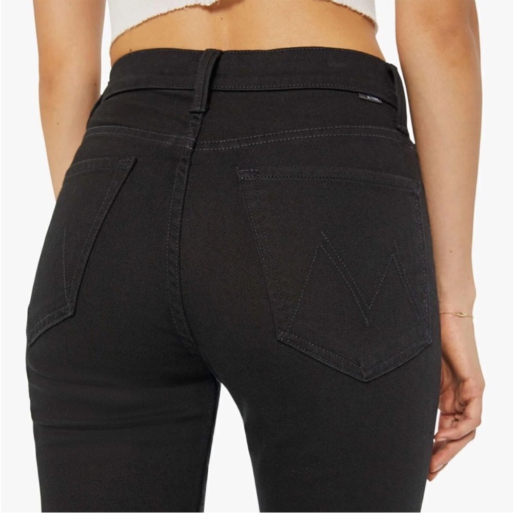 MOTHER The Tomcat Ankle Black Straight Leg Jean 'Lasting Impression' Size 26